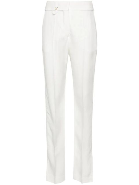 Jacquemus Le Pantalon Tibau straight-leg trousers - White - zdjęcie produktu nr 1