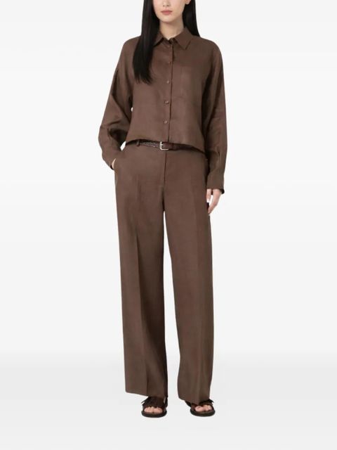 Weekend Max Mara chest-pocket linen jacket - Brown - zdjęcie produktu nr 2