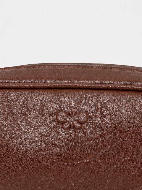 Weekend Max Mara nerka skórzana CISA kolor brązowy 2525516105600