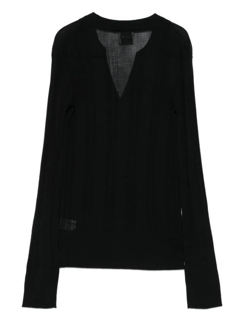 Alysi ribbed V-neck sweater - Black - zdjęcie produktu nr 2