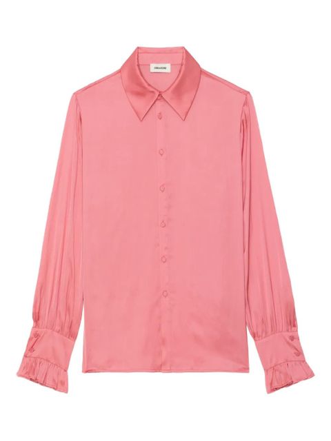 Zadig&Voltaire Thely satin-finish blouse - Pink - zdjęcie produktu nr 1