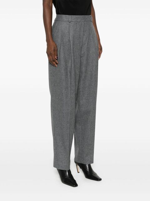 TOTEME double-pleated tailored trousers - Grey