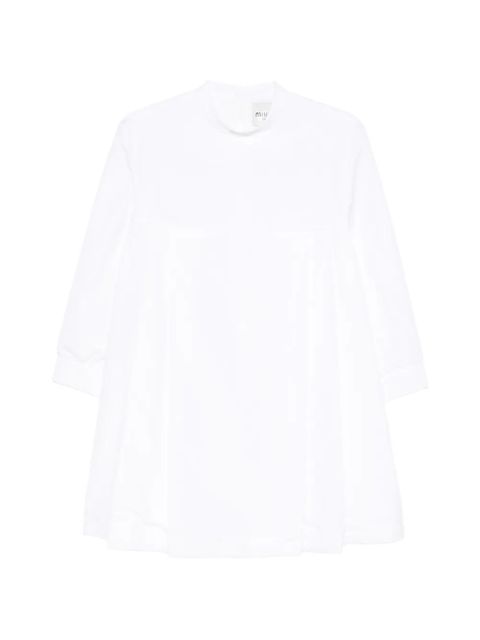 Miu Miu long-sleeve shirt dress - White - zdjęcie produktu nr 1