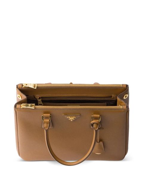 Prada small Galleria leather tote bag - Brown