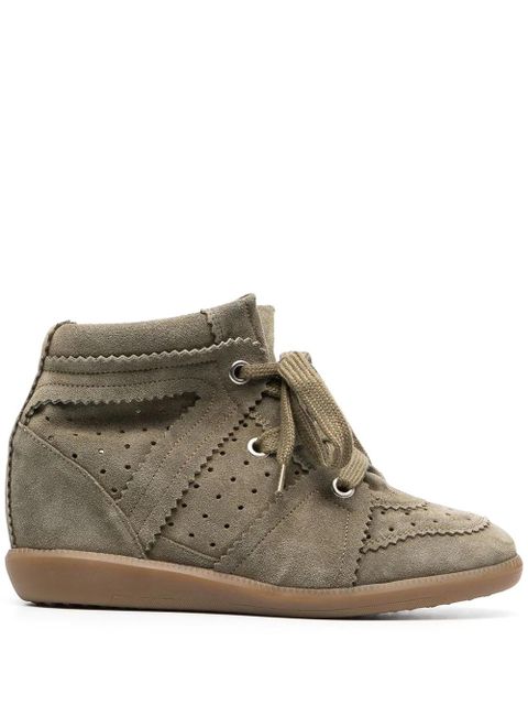 ISABEL MARANT Bobby wedge sneakers - Green - zdjęcie produktu nr 1