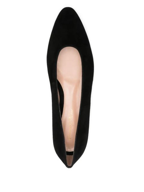 Gianvito Rossi nubuck ballet flats - Black