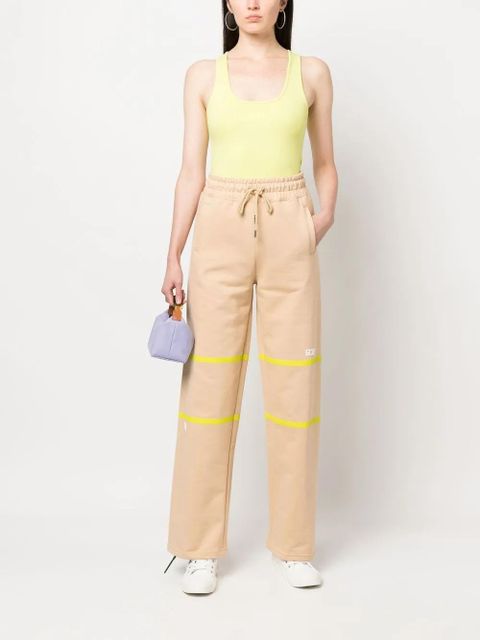 GCDS logo-print cotton tank top - Green