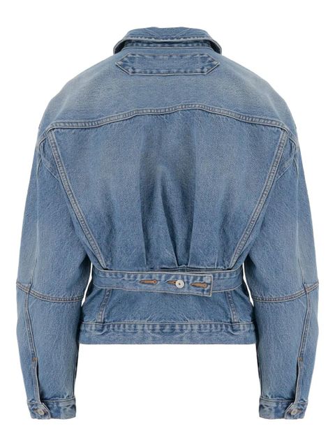 Jacquemus belted denim jacket - Blue - zdjęcie produktu nr 2