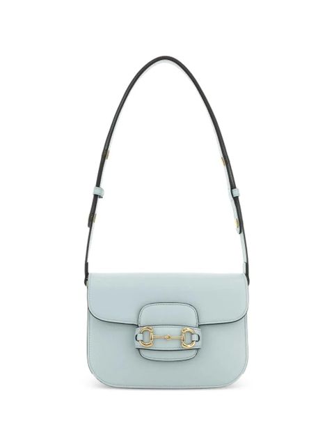 Gucci horsebit leather shoulder bag - Blue - zdjęcie produktu nr 1