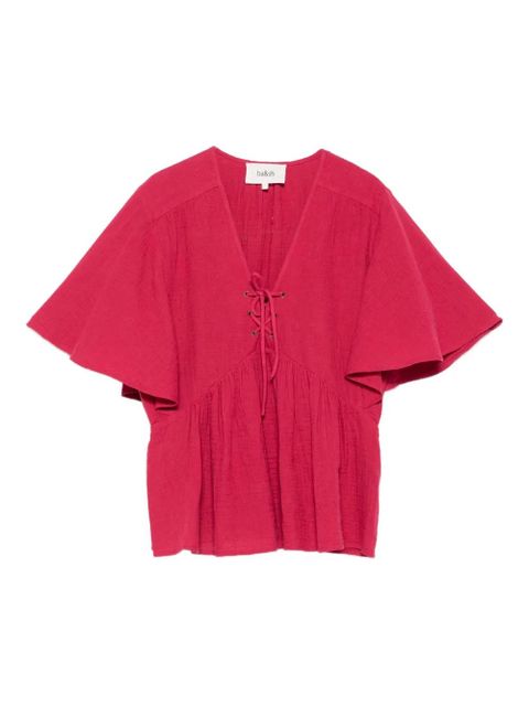 Ba&Sh lace-up blouse - Pink - zdjęcie produktu nr 1