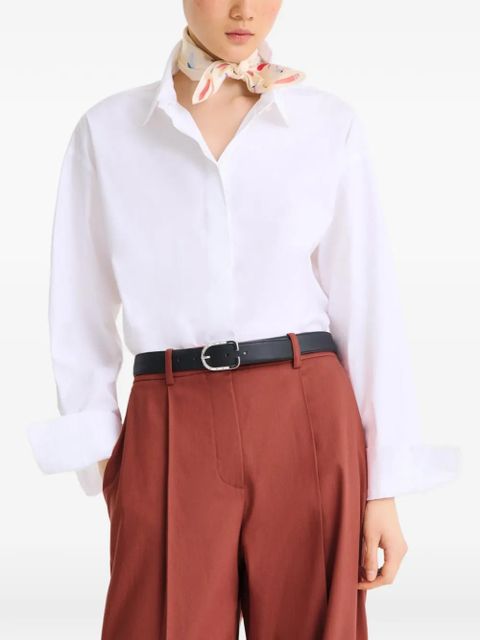 Longchamp En Attendant la Vague silk scarf - Neutrals