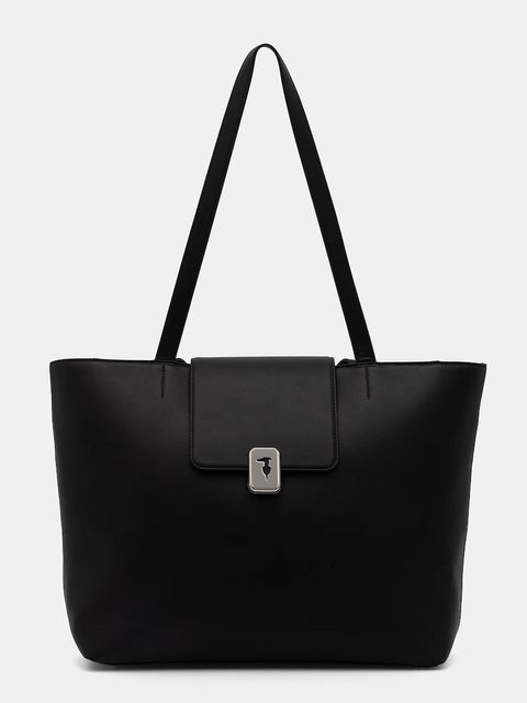 Trussardi torebka skórzana kolor czarny Z605E005982N - zdjęcie produktu nr 1
