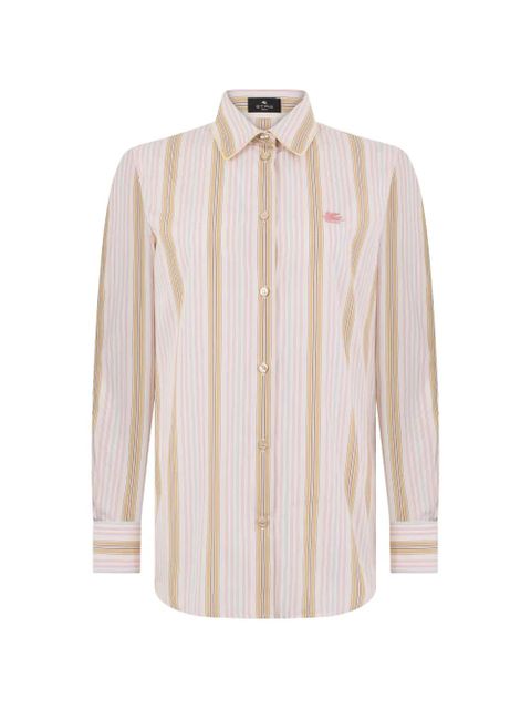 ETRO striped-pattern buttoned shirt - Neutrals - zdjęcie produktu nr 1