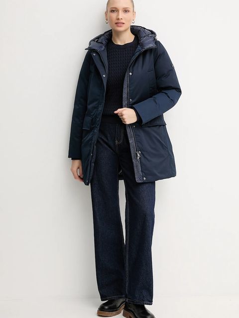 Tommy Hilfiger kurtka kolor granatowy zimowa WW0WW46533