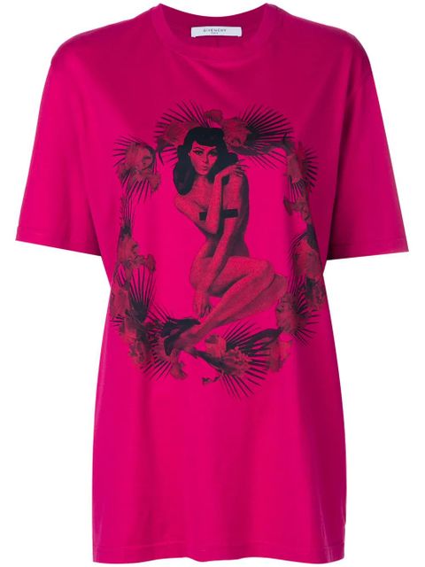 Givenchy pin-up print T-shirt - Pink - zdjęcie produktu nr 1