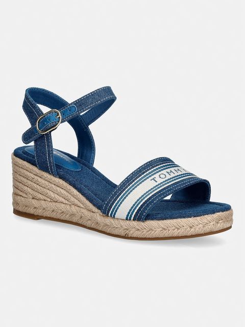 Tommy Hilfiger sandały na koturnie MID WEDGE ESPAD WEBBING - zdjęcie produktu nr 1
