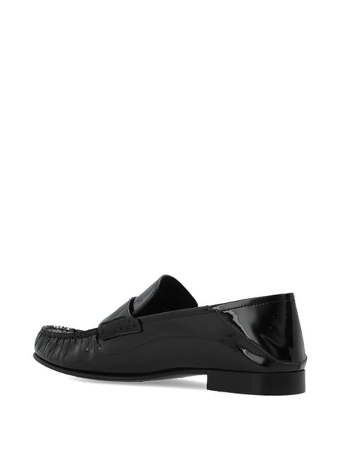 Versace medusa-detail loafers - Black