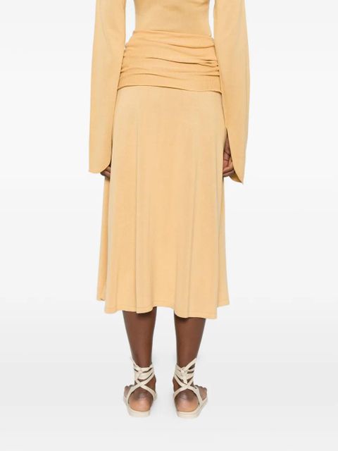 Aya Muse ribbed rylin skirt - Neutrals