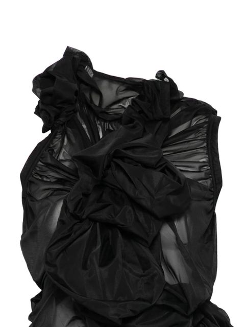 Comme Des Garçons ruffled T-shirt - Black