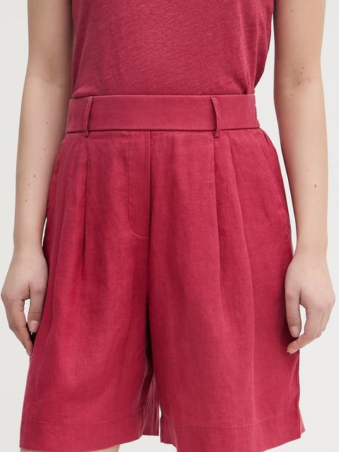 United Colors of Benetton szorty damskie lniane - zdjęcie produktu nr 1