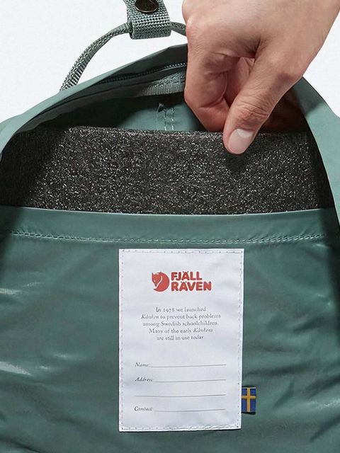 Fjallraven plecak Kanken kolor zielony duży z aplikacją F23510.600-600