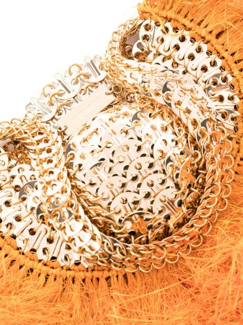 Rabanne 1969 Moon fringe-detail tote bag - Gold