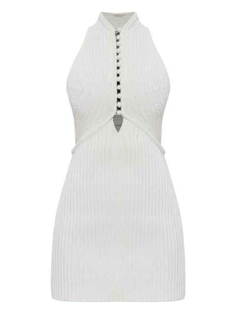 Cult Gaia Vivienne halterneck ribbed mini dress - White - zdjęcie produktu nr 1