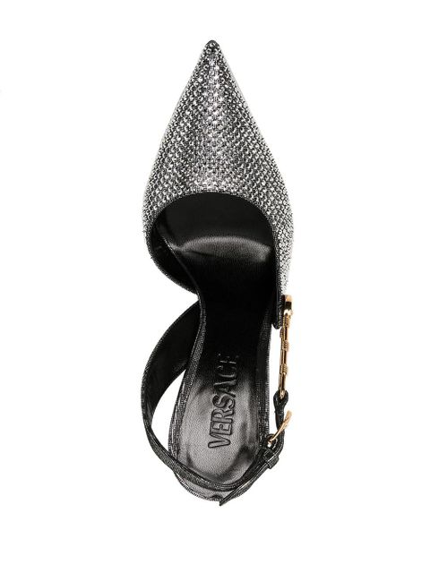Versace Safety Pin 120mm pumps - Silver