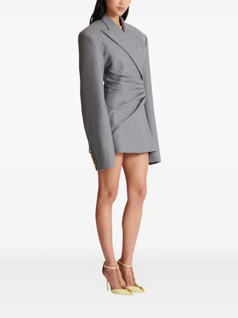 Balmain peak-lapels blazer dress - Grey