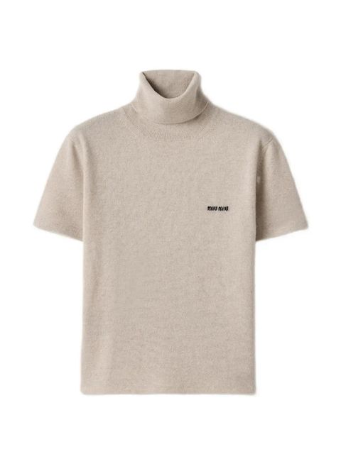 Miu Miu cashmere turtleneck sweater - Neutrals - zdjęcie produktu nr 2