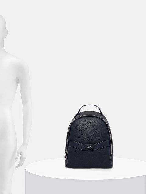 Armani Exchange plecak damski kolor granatowy mały gładki XW000924 AF13676