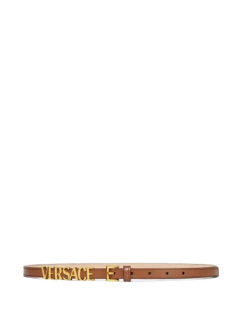 Versace logo-lettering belt - Brown - zdjęcie produktu nr 1