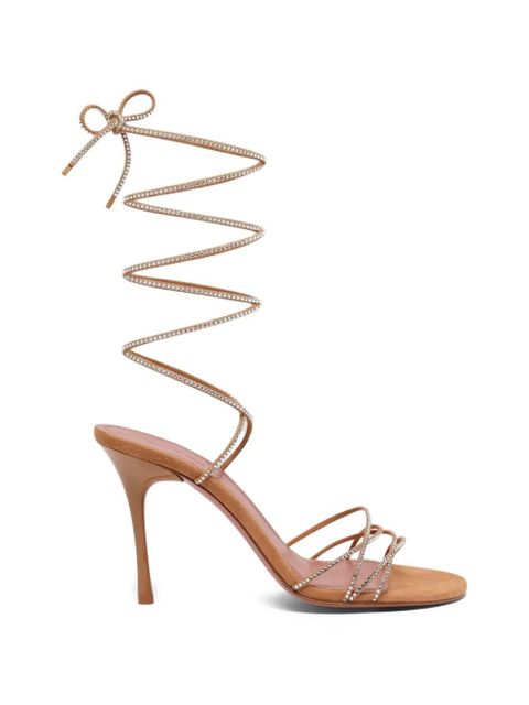 Amina Muaddi Lori lace-up sandals - Neutrals - zdjęcie produktu nr 1