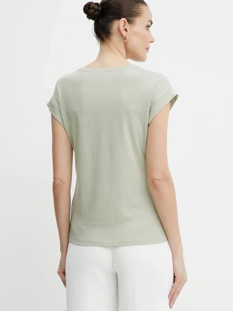 Morgan t-shirt DSTYLE damski kolor zielony DSTYLE