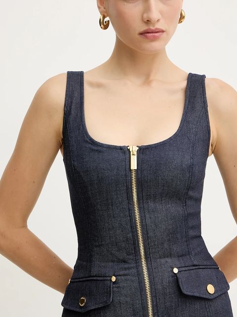 Marciano by Guess bluzka damska kolor granatowy gładka 5YPH35 7457A