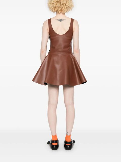JW Anderson Circle mini dress - Brown