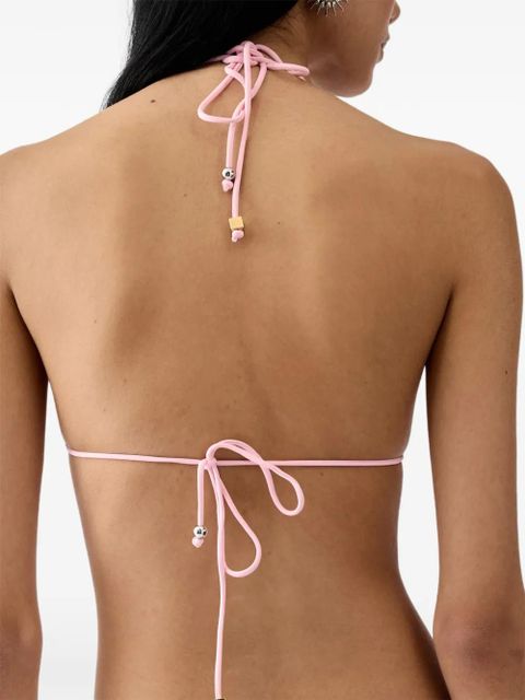 Jacquemus Triangle bikini top - Pink