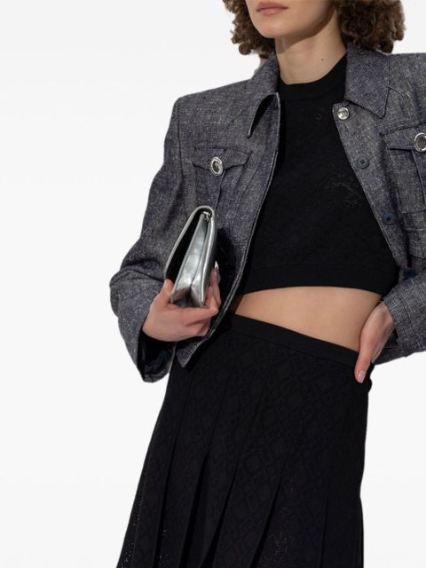 Givenchy monogram cropped T-shirt - Black