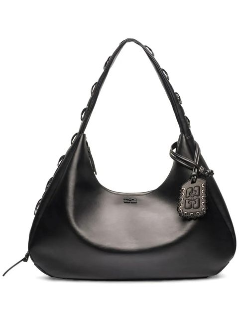 GANNI XXL leather shoulder bag - Black - zdjęcie produktu nr 1