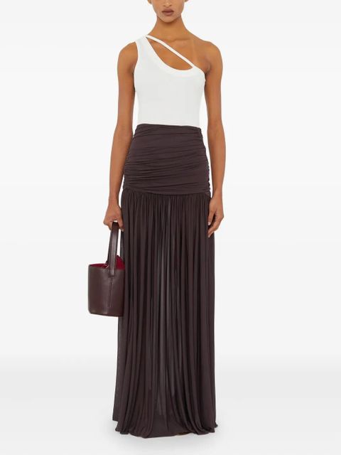 Christopher Esber Orion ruched skirt - Brown - zdjęcie produktu nr 2