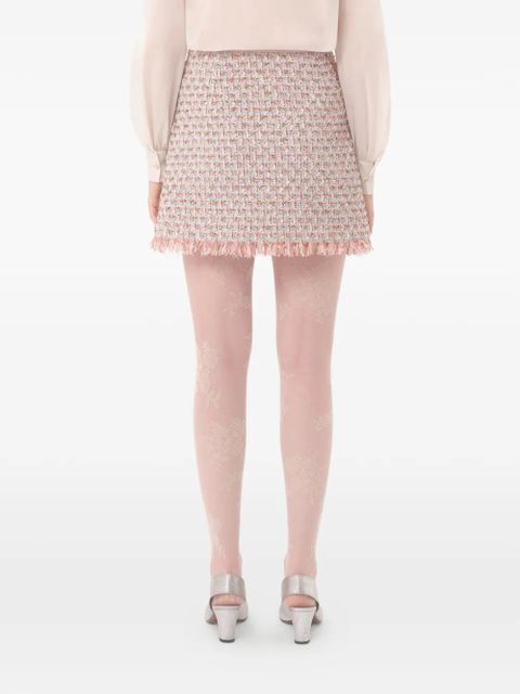 Valentino Garavani mini Ribbon Tweed skirt - Pink