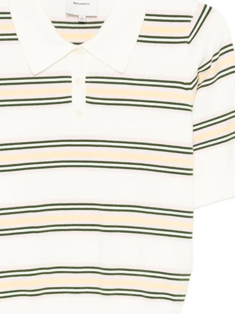 Reformation Campbell polo shirt - Neutrals - zdjęcie produktu nr 2