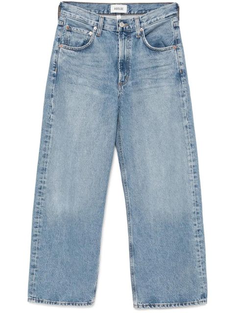 AGOLDE Petite low-curved jeans - Blue - zdjęcie produktu nr 1
