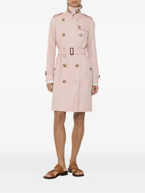 Burberry mid-length tropical gabardine Kensington trench coat - Pink - zdjęcie produktu nr 2