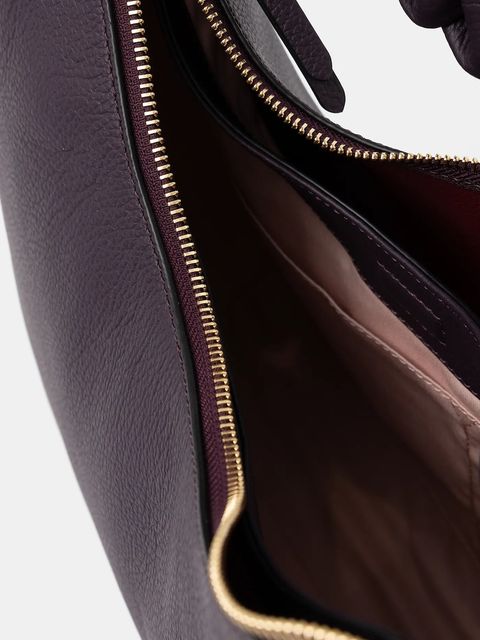 Coccinelle torebka skórzana kolor fioletowy E1 M50 13 02 01