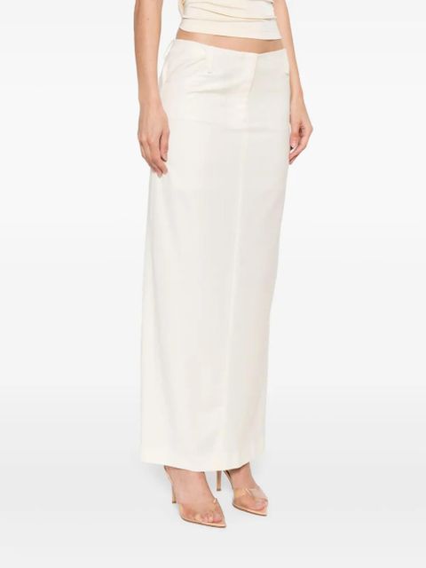 Aya Muse twill maxi skirt - White