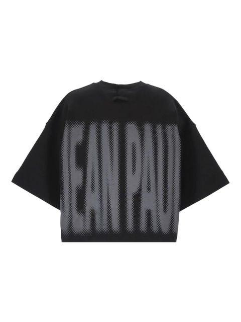 Jean Paul Gaultier halftone-logo print T-shirt - Black