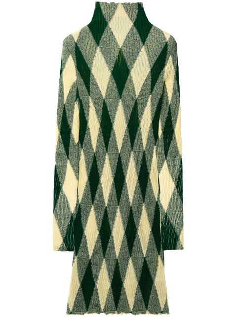 Burberry argyle ribbed-knit dress - Green - zdjęcie produktu nr 1