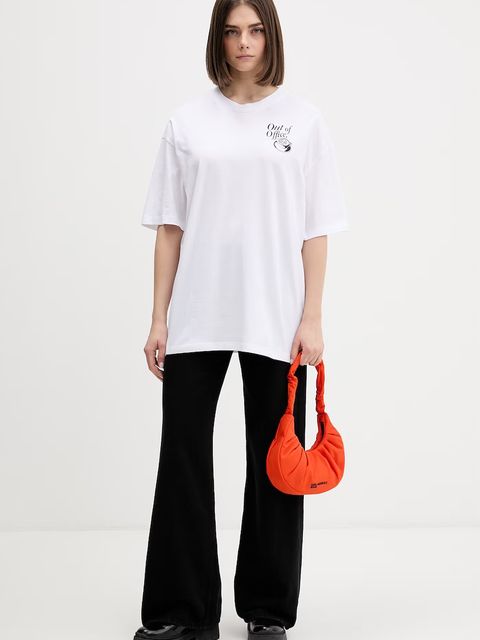 HUGO Blue t-shirt damski bawełniany Oversized_Tee_B - zdjęcie produktu nr 1