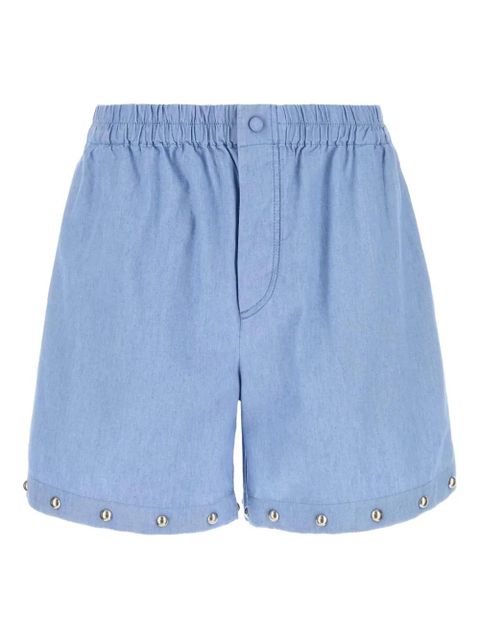 Valentino Garavani stud-embellished denim shorts - Blue - zdjęcie produktu nr 1